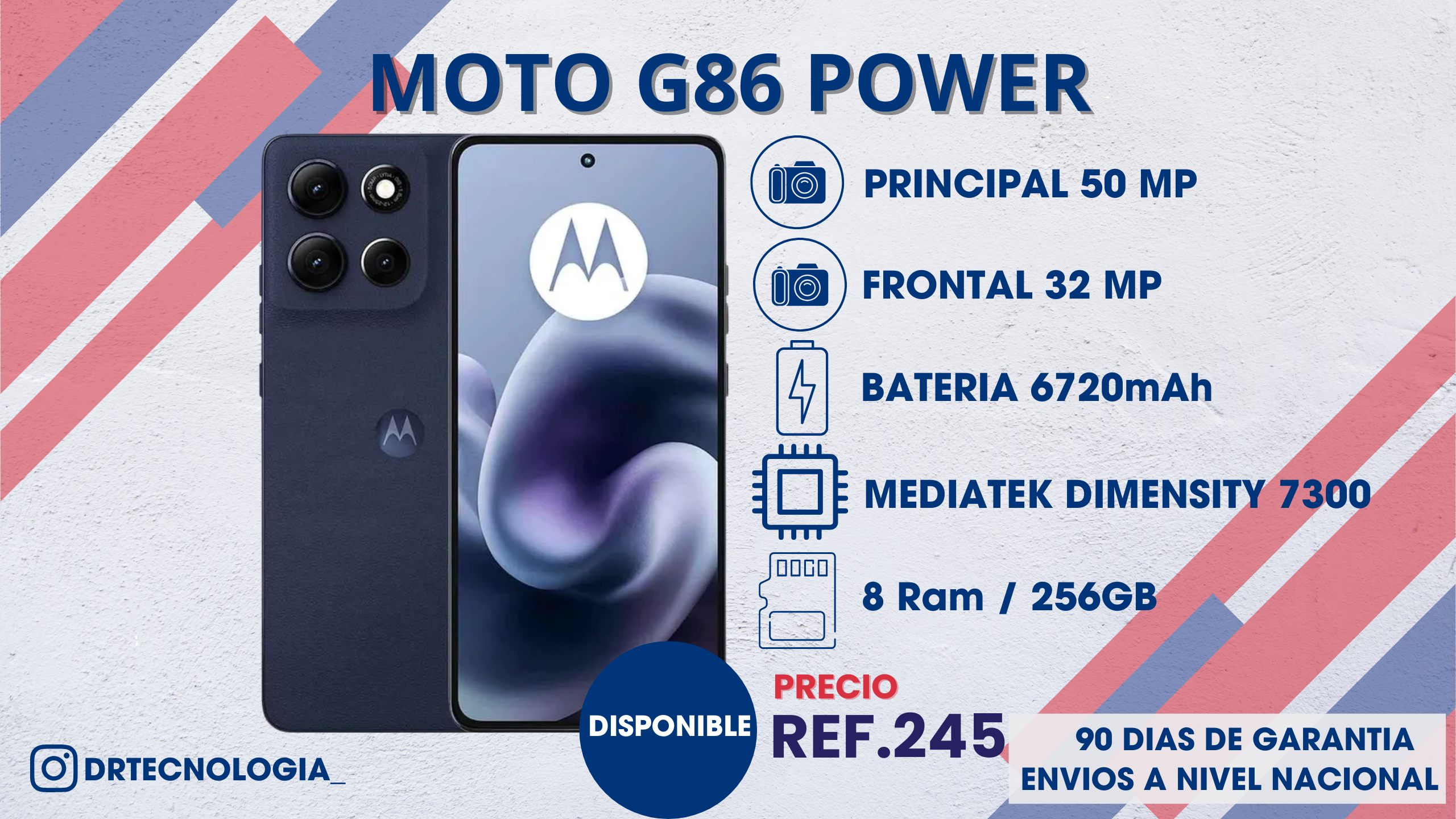 TELEFONO MOTOROLA MOTO G86 8/256GB 